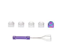 Shanrya Chiavi in Metallo, Copritasti Decorativi in Lega di Alluminio con Tocco Speciale Rivestimento Resistente e Durevole 5 Colori XDA per Meccanici (#3)