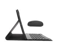 Shanrya Custodia per Tastiera Intelligente, Tastiera Magnetica Staccabile con Ritaglio Preciso per Evitare Scivolamenti ABS PU con Mouse per Tablet Air3 da 10,5 Pollici (Nero)