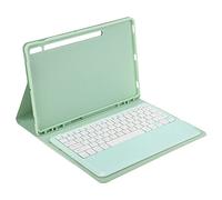 Shanrya Custodia per Tastiera Tab S8, Tastiera dal Design Staccabile con Custodia Protezione Completa Soft PU Angolo Regolabile Tastiera da 12,4 Pollici per Tablet per Lavoro (Senza touchpad)