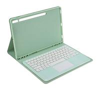 Shanrya Custodia per Tastiera Tab S8, Tastiera dal Design Staccabile con Custodia Protezione Completa Soft PU Angolo Regolabile Tastiera da 12,4 Pollici per Tablet per Lavoro (con touchpad)