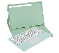 Shanrya Custodia per Tastiera Tab S8, Tastiera per Tablet da 12,4 Pollici Tastiera dal Design Staccabile con Custodia Soft PU Angolo Regolabile Protezione Completa per la Lettura (con touchpad)