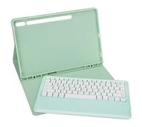 Shanrya Custodia per Tastiera Tab S8, Tastiera per Tablet da 12,4 Pollici Tastiera dal Design Staccabile con Custodia Soft PU Angolo Regolabile Protezione Completa per la Lettura (Senza touchpad)