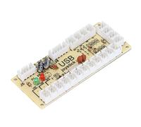 Shanrya Encoder USB per Controller di Gioco Arcade, LED Lampeggiante Facile da installare e modalità Automatica Encoder Arcade per PC per MAME per Retro(QM070916 (Singolo))