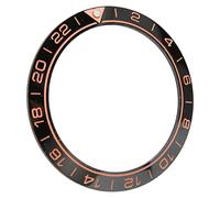 Shanrya Guarda Lunetta, Castone Inserto Antigraffio Safe Fashion Clear Digit per Watch Store (Cifra arancione base nera)