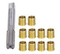 Shanrya Inserti filettati maschio M14 x 1,25 HSS per candele con filettatura 14 mm x 1,25 mm