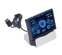 Shanrya Kit monitor IPS da 3,5 pollici secondo schermo con interfaccia USB di tipo C ruotabile a 360° per custodia Mini ITX