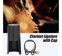 Shanrya Legatura per bocchino per clarinetto, Legatura per clarinetto in Materiale Leggero di Alta qualità, Cappuccio in plastica per Professionisti del clarinetto