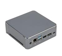 Shanrya Micro PC, 8G 256GB RAM Mini PC Compatto Portatile Massimo 64GB Doppia DDR4 da 110 a 240V per Digital Signage per Media Center (Spina UE)
