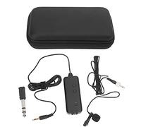 Shanrya Microfono a Clip da Collare, riduzione del Rumore del Microfono lavalier Regolabile a Bassa Potenza per Live per la Raccolta di interviste per Vlog