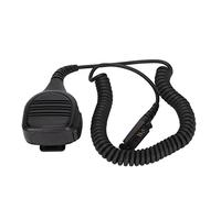 Shanrya Microfono Altoparlante remoto, Microfono palmare a Spalla ABS Push To Talk con cancellazione del Rumore Compatto con connettore M6 per Ruggeer B8000 per Estalky R887 per F22+