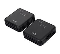 Shanrya Microfono con Clip Wireless, Clear Bluetooth 5.1 Monitoraggio a 2 Vie Microfono Lavalier Wireless Batteria da 300 MAh per la Registrazione (1 per 2)