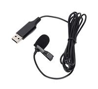 Shanrya Microfono con Risvolto, Clip Portatile per la riduzione del Rumore sul Microfono Anti deformazione Pieghevole per Fotocamere per registratore per telefoni cellulari