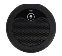 Shanrya Microfono Conferenza, Riduzione del Rumore 360 Gradi Omnidirezionale 5 M Cattura Suoni Altoparlante Conferenza Base Antiscivolo per Computer