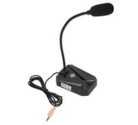 Shanrya Microfono per Conferenze da Gioco con Microfono da Tavolo per Karaoke Anti-interferenza da 3,5 Mm (Testa di leone)