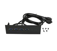 Shanrya Pannello Frontale dell'hub USB 3.0, Pannello Frontale dell'unità Ottica Ampia compatibilità Multifunzionale per Case per PC da 5,25 Pollici