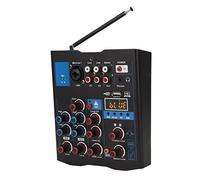 Shanrya Scheda Mixer Audio Bluetooth USB, Mixer Microfono 4 Canali Ad Alta Chiarezza Piccolo Metallo Antipolvere per Streaming Live per Karaoke