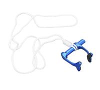 Shanrya Tappo per Il Naso da Nuoto, Clip per Il Naso per apnea, Regolabile, Antiscivolo, Adatto alla Pelle, Design Anti-Perso, con Cinturino da Collo per l'allenamento subacqueo(Blu)