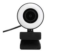 Shanrya Webcam con Microfono HD, Webcam Video con cancellazione del Rumore Messa a Fuoco Automatica Portatile 1080P Microfono Integrato per Lo Streaming Live