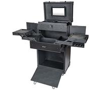 SHANY Rebel Series Pro Makeup Artists - Trolley multifunzione per truccatori, misura grande, Nero, moderno