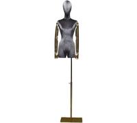 SHANYAYALI Manichino professionale da sarto modello di braccio, accessorio femminile per tutto il corpo (grigio)