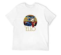 SHANYE ZHENPIN Labyrinth The Worm Ello Cult Film 80S Fantasy Vintage Men T Shirt White 3XL