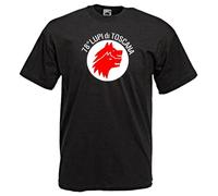 SHANYE ZHENPIN T-Shirt Shirt Custom Unisex Lupi di Toscana Black XXL