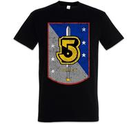 SHANYE ZHENPIN Vintage Army of Light Logo T-Shirt - Space Center TV Series Babylon 5 T-Shirt Cheap Wholesale Teesfor Man Black 3XL
