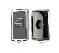 SHAOHAO Compatibile con Dacia Sandero 3/ Dacia Duster 3 / Renault Clio 5 2021-2024 Guscio per chiave in Silicone TPU Key Cover Accessori dacia duster 2024 Argenteo