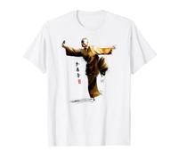 Shaolin Kung Fu, maglietta bianca, regalo per uomo, donna e bambino. Maglietta