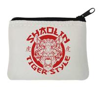 Shaolin Kung Fu Tiger Style Neoprene Portamonete 10x11cm Bianco