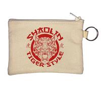 Shaolin Kung Fu Tiger Style Portachiavi Portamonete Beige