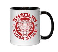 Shaolin Kung Fu Tiger Style Tazza da tè e caffè in ceramica nera