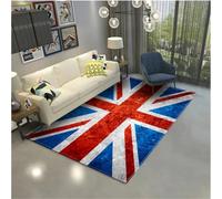 SHAOPENGA Area Tappeto Bandiera Inghilterra Tappeto Per Soggiorno Retrò British Area Tappeto Camera Tavolino Da Caffè Tappetino Per Camera Da Letto 100X160Cm