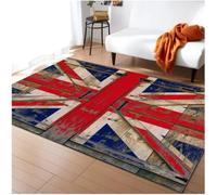 SHAOPENGA Retrò Bandiera Britannica Modello Tappeto Per Soggiornotappeti Camera Da Letto Moderna Casa Soggiorno Arredamento Tappetino Tappeto 80X120Cm