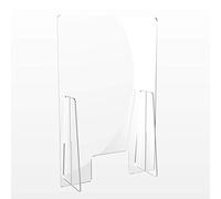 Shape Barriera Parafiato Formato 50xH75 Cm Plexiglass 5 Mm Parasputi di Protezione da Bancone Scrivania OTTIMA QUALITA' Made in Italy Spedizione Gratuita