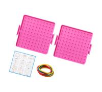 Shape-Building Geoboard - Set di apprendimento per studenti dai 7 anni in | Elastici inclusi per praticare la costruzione, lunghezze laterali, angoli e trasformazioni