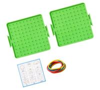 Shape-Building Geoboard - Set didattico per studenti dai 7 anni | Elastici inclusi per praticare la costruzione, lunghezze laterali, angoli e trasformazioni