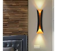 Shape of the Letter H Style Wall Light Metallic Curl Wall Sconce Corridor Light Fixture Modern Sconce Lamp Indoor Decoration -21"/13"