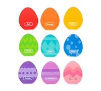 Shape Sorter - 3D Wooden Dinosaur Egg Color Matching Game | Skill-Building Playtime Shape Sorting Toys | For Preschool Elementary Classroom Party Activities Christmas Birthday Morning Home Family Time