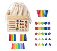 Shape Sorter - Educational Sorting Cube Toy, Sensory Development Play Set, Interactive Wooden Blocks Learning Game, Durable Nursery Kindergarten Activity Tool | For Playroom Daycare Preschool Early
