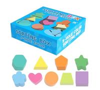 Shape Sorting Box - Wood Color & Shape Sorter Box | Sorter Matching Color Sorting Toy | Educational Puzzle Activity For | Interactive Wooden Sortings Game For Preschool
