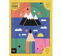 Shape & Spark Notebook: Alternating College-Ruled and Blank Pages for Focused Writing, Note-Taking, and Creative Expression (Colorful Pencil)