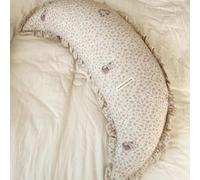 Shaped Full Body Pillow, Crescent Moon Cushion for Sleeping and Lumbar Rest | Contoured moon shape design ergonomic support Versatile for side sleeping, TV lounging, sofa decor(04)