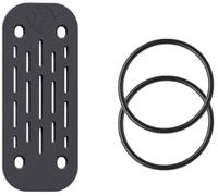 Shapeheart Set di cinturini in silicone per moto, nero