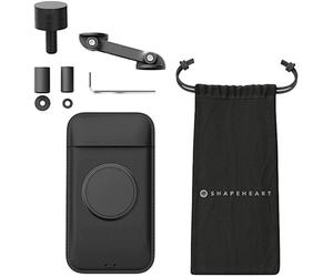 Shapeheart Motorcycle Bundle Boost Supporto Magnetico per Smartphone per Manubrio Attacco Moto (Black,M)