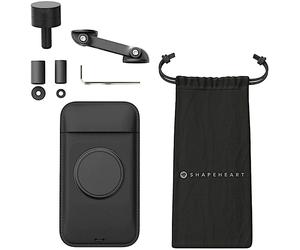 Shapeheart Motorcycle Bundle Boost Supporto magnetico per smartphone per manubrio attacco moto, nero, taglia M per maschi