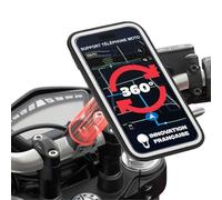 SHAPEHEART Innovazione francese, Porta cellulare moto magnetico. Assorbe le vibrazioni, Porta telefono moto impermeabile rotazione di 360, Supporto telefono moto per manubrio
