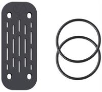 Shapeheart Set di cinturini in silicone per moto, nero