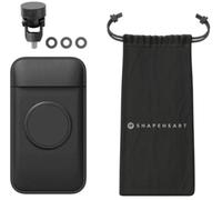 Shapeheart Supporto per smartphone a vite per specchio del motociclo, nero, taglia 2XL per maschi