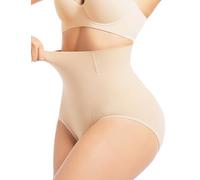 SHAPEMAX Pancera Contenitiva Donna Panciera Snellente Guaina a Vita Alta Mutande Contenitive Senza Cuciture Modellante Pancia Piatta Post Parto e Solleva Glutei Beige L